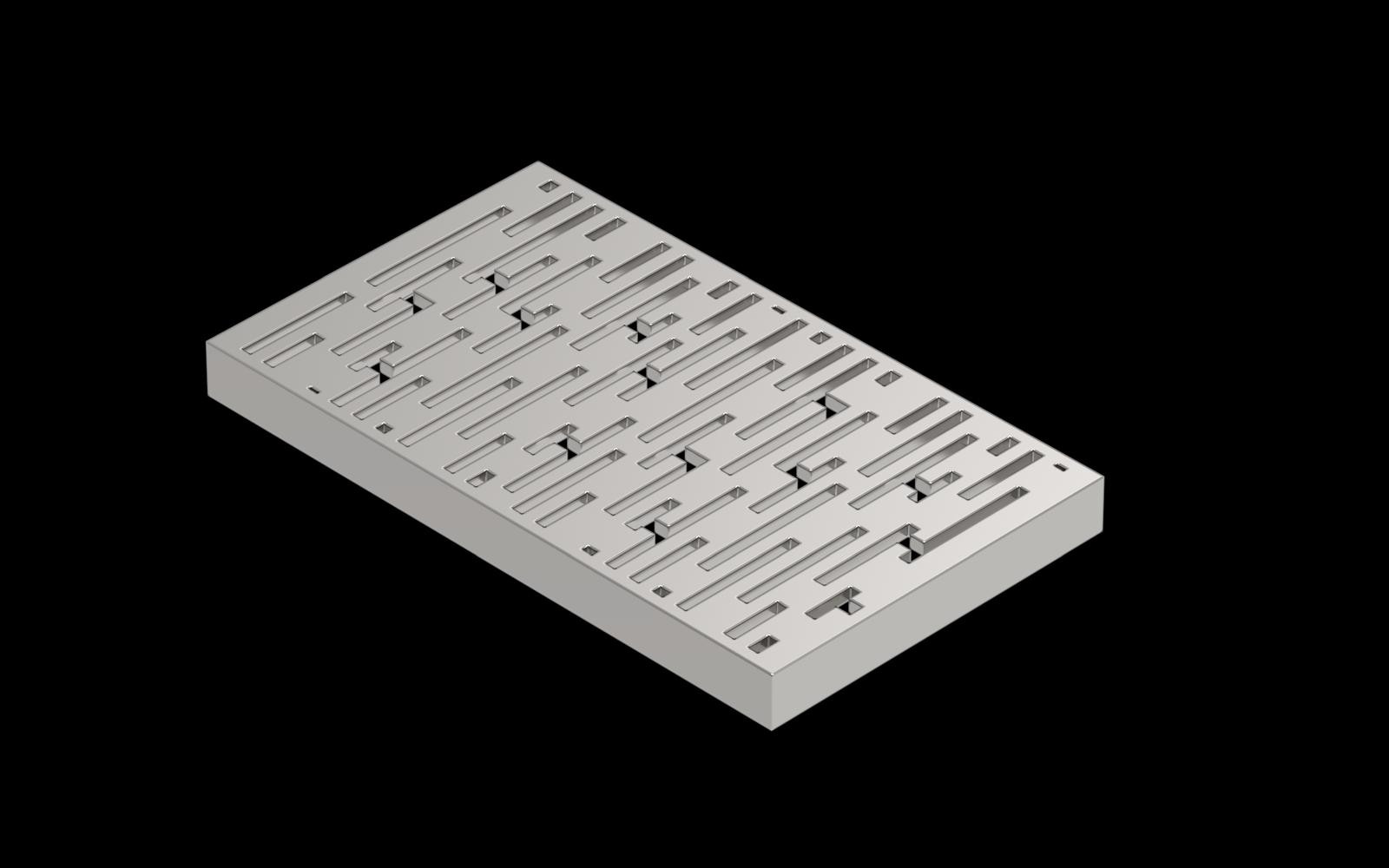 Decorative Modular Grate – Diamond Cut Design