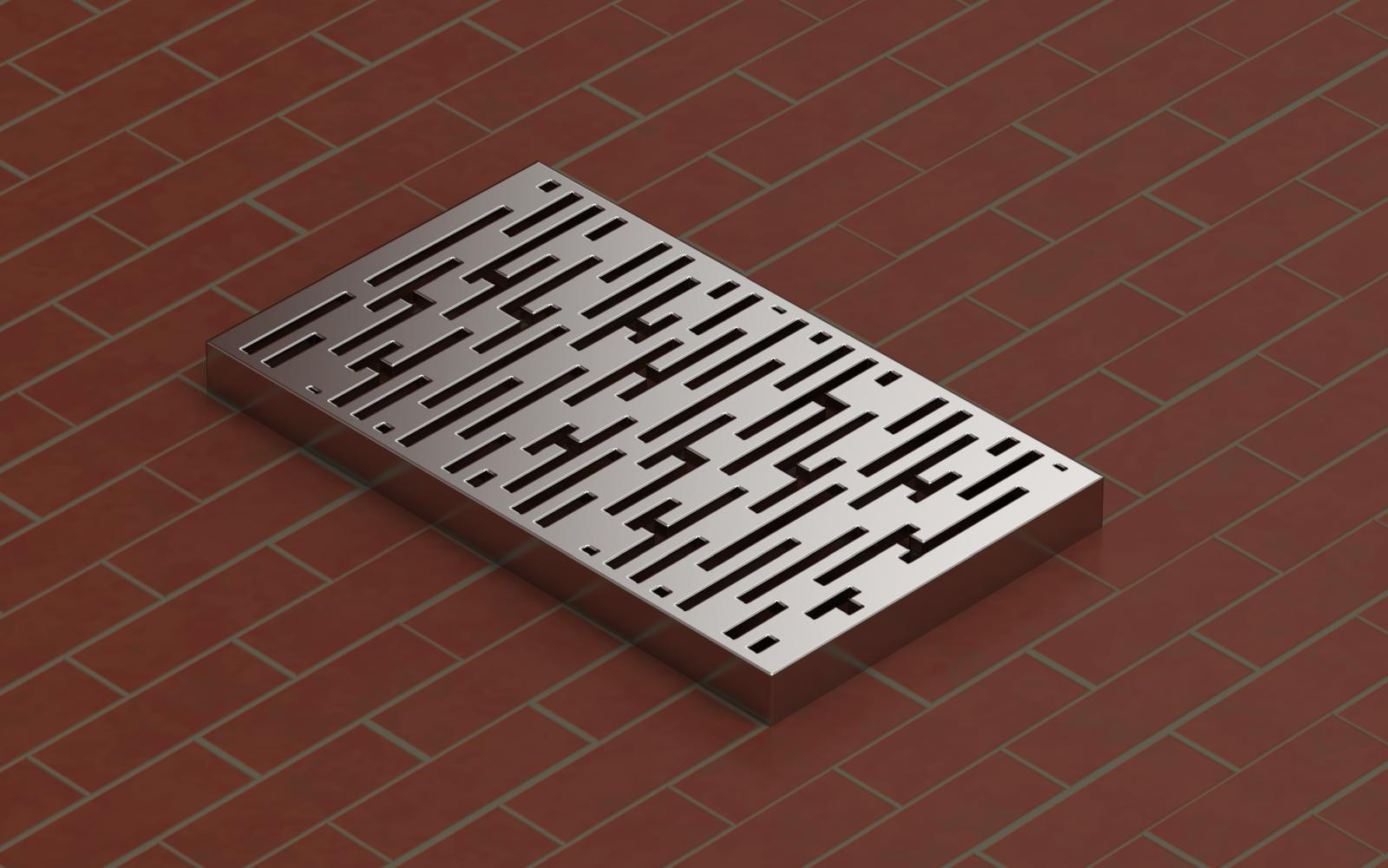 Sleek Modular Drainage Grate – Slim Profile
