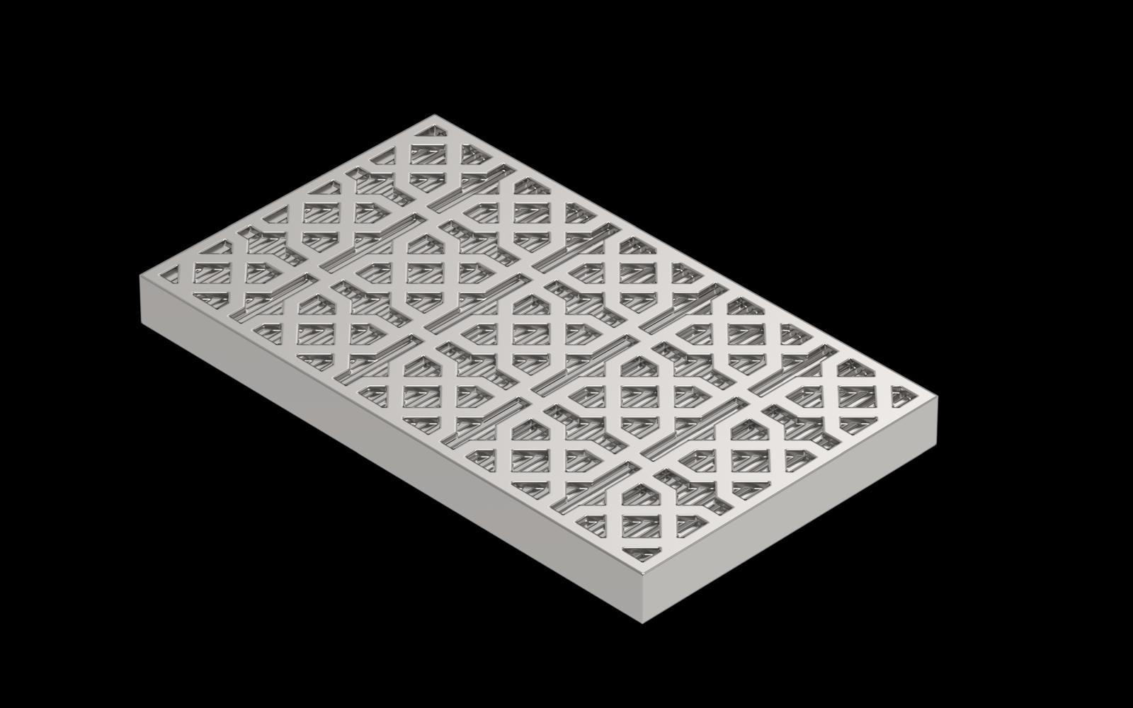 Classic Modular Drainage Grate – Cross Pattern